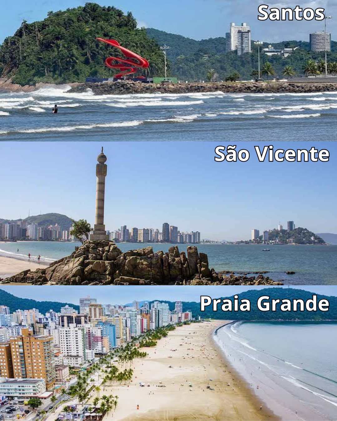 Santos, São Vicente e Praia Grande